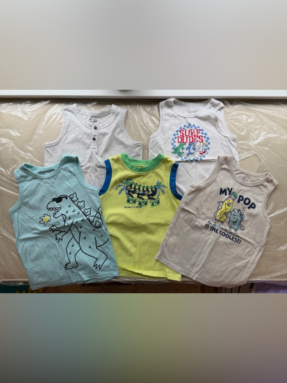 Carter's multiple Boys' Sleeveless Graphic Tank Tops